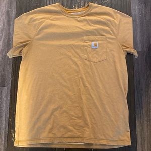 Carhartt Tan/Orange Large T Shirt